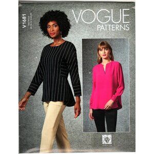 Vogue V1681 Misses 14 to 22 Anne Klein Tops and Tunics Uncut Sewing Pattern